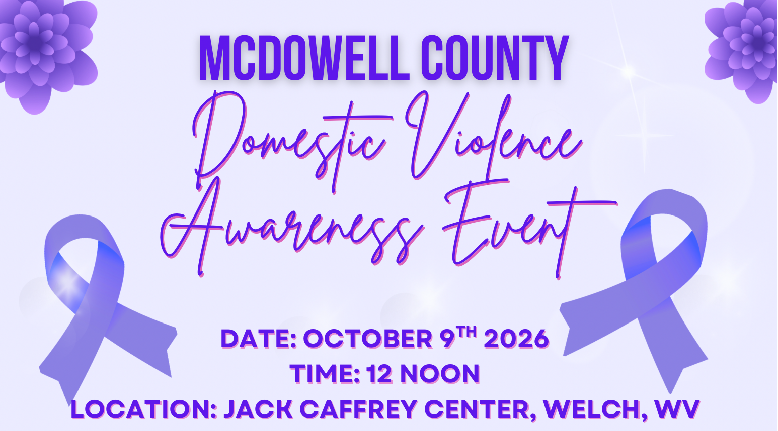 McDowell County Domestic Violence Awareness Month Event